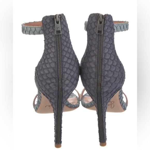 Joie Abbott Fish-skin Sandal heels size 38.5 fits 8-8.5 US - Picture 3 of 8